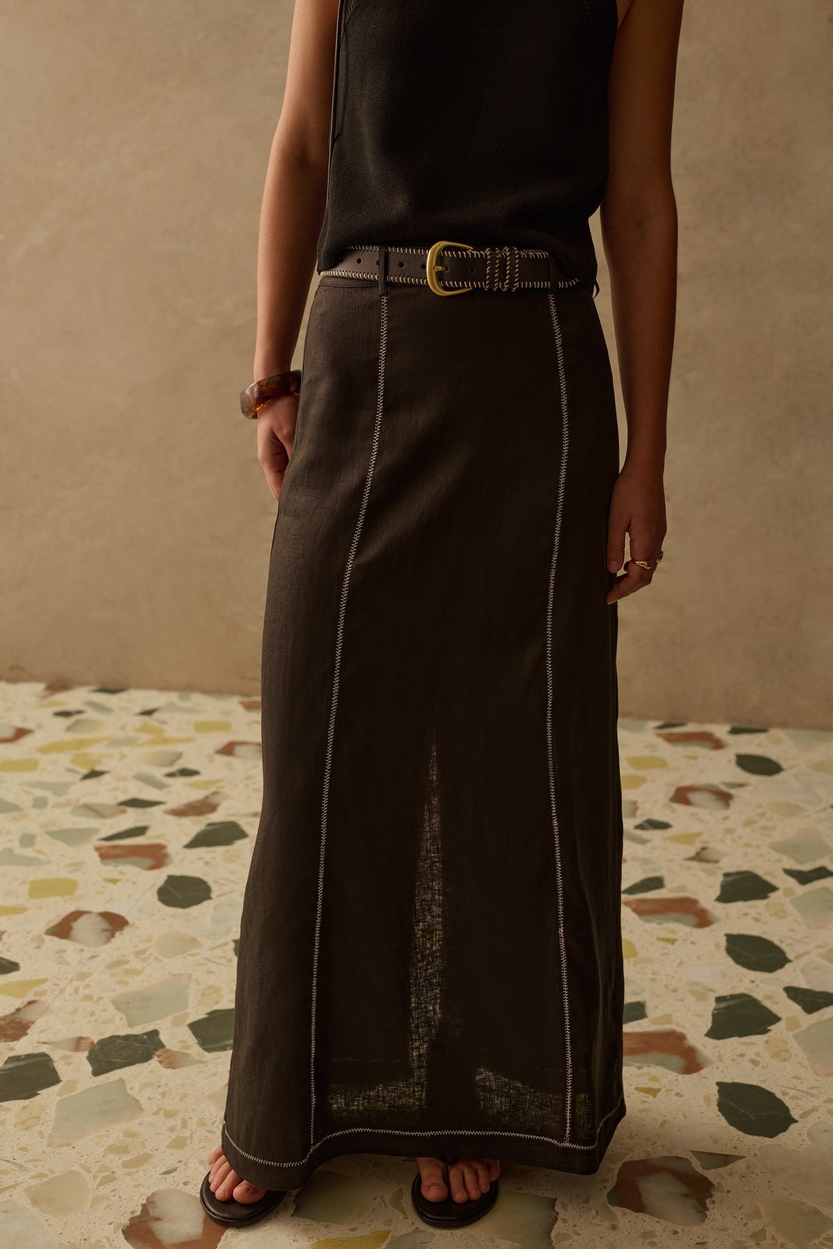 THE INDY LINEN SKIRT
