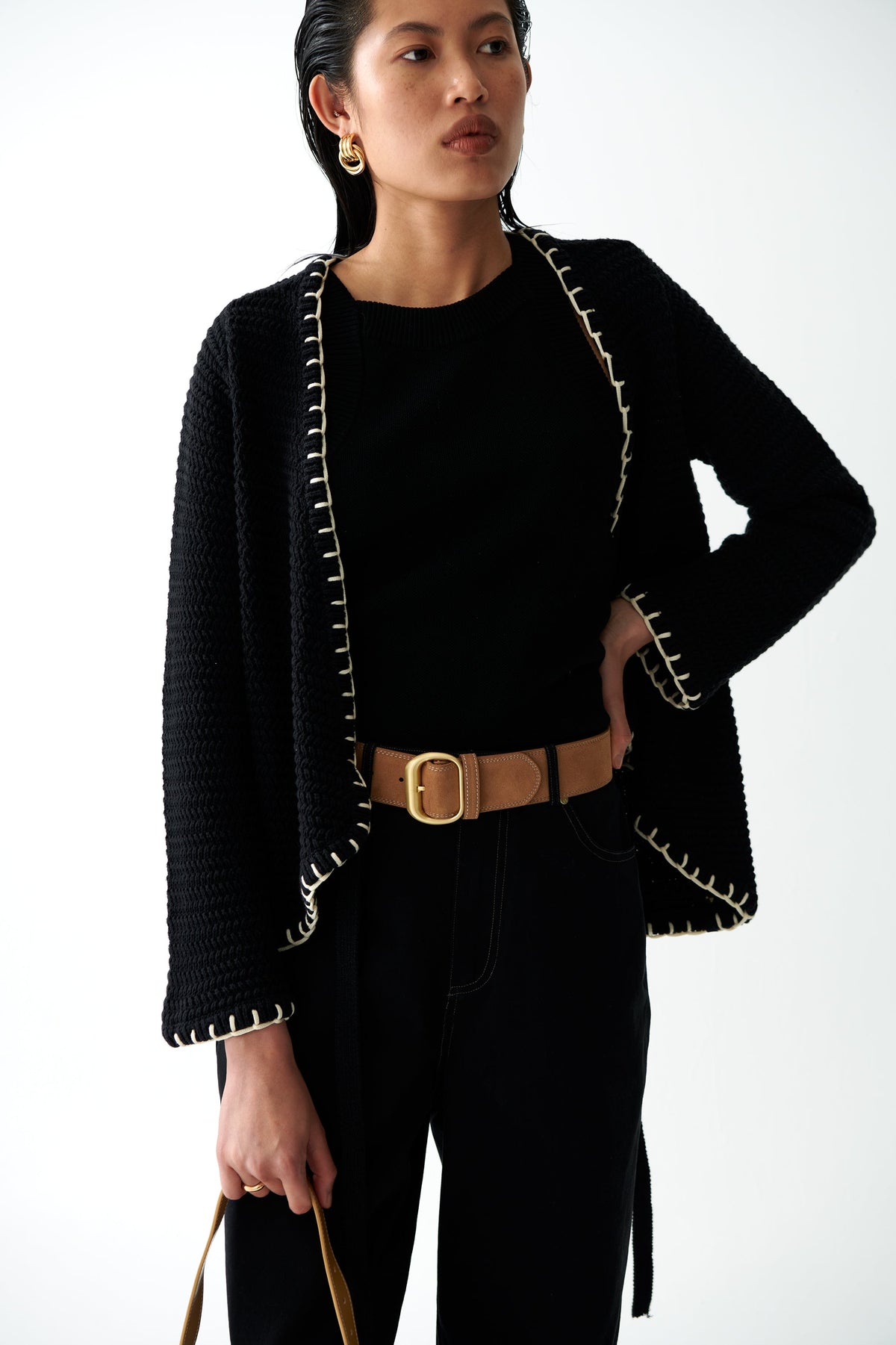 THE ZATY COTTON KNIT CARDIGAN