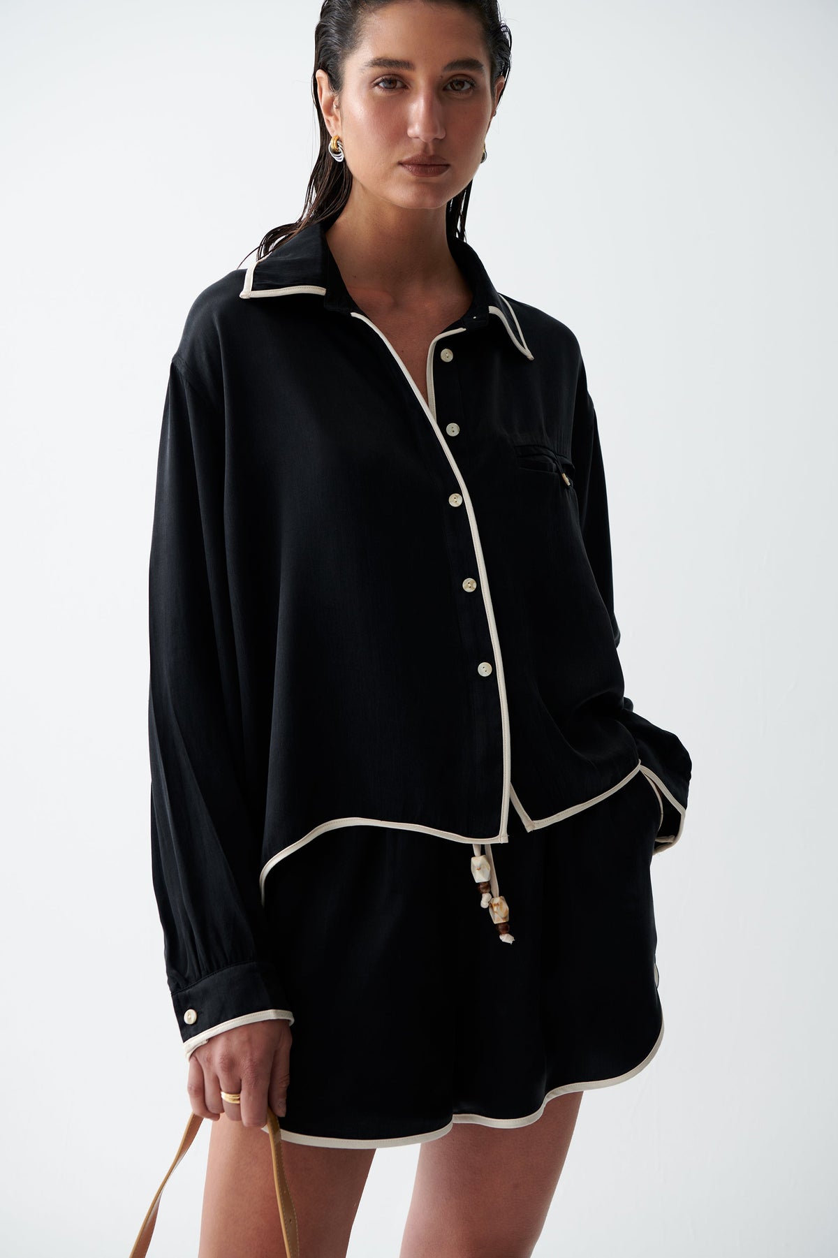 THE TINA CUPRO BLOUSE