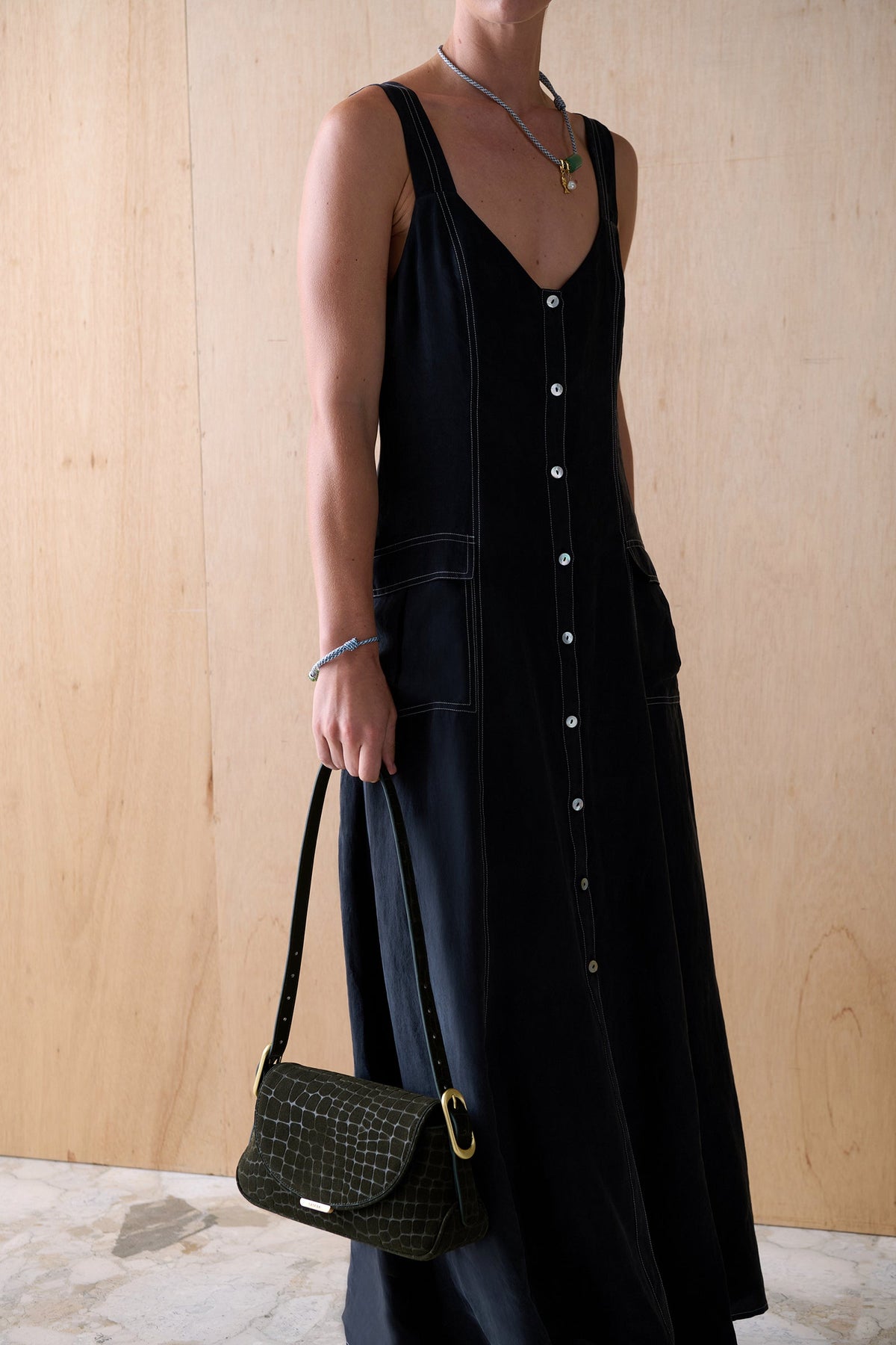 THE MARLA CUPRO DRESS
