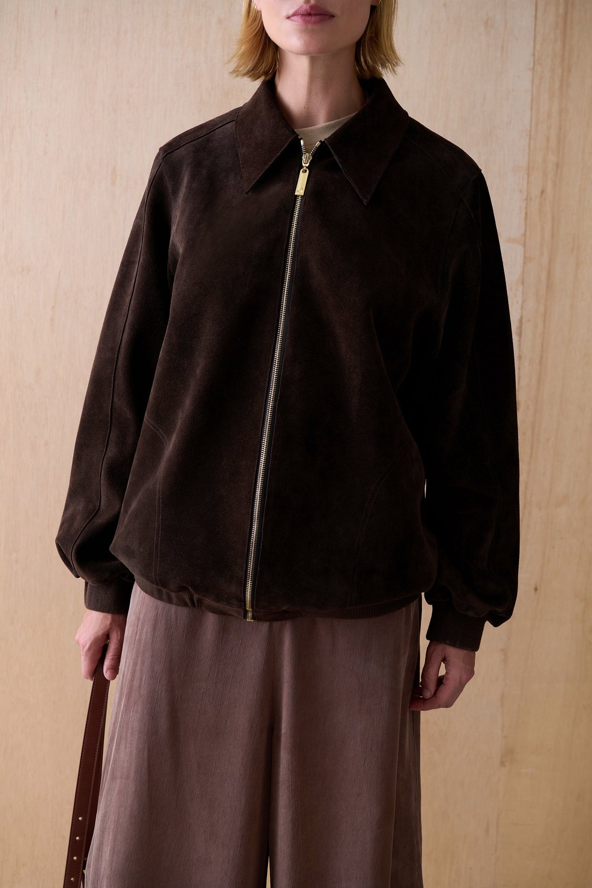 THE KENNEDY SUEDE BOMBER