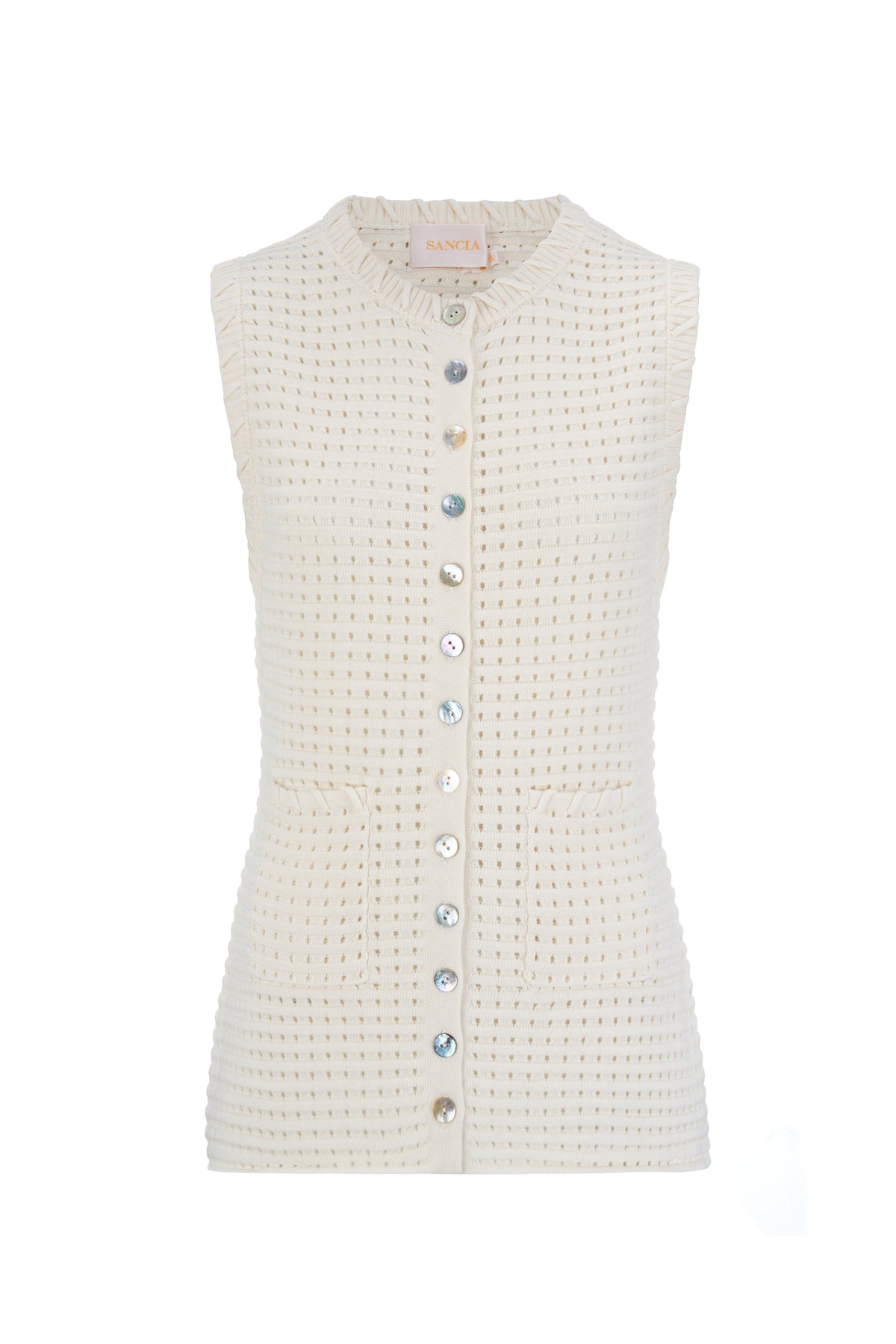 THE THEA COTTON KNIT VEST