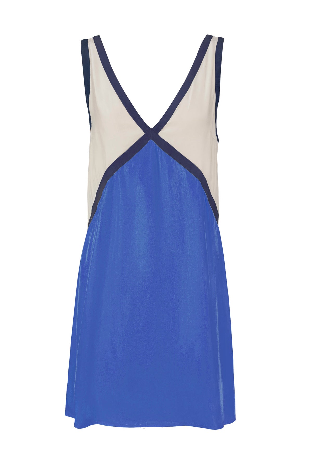 THE ADRIANA CUPRO MINI DRESS