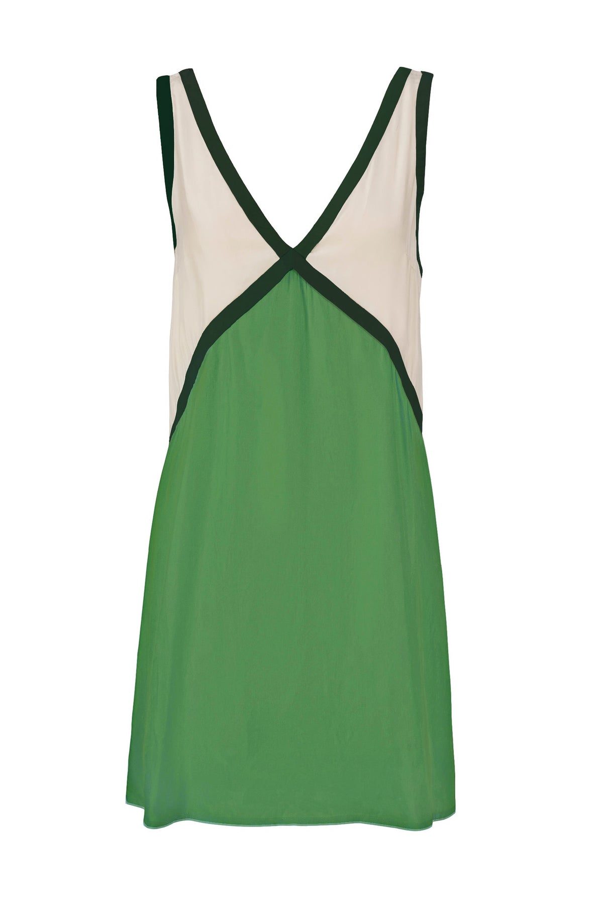 THE ADRIANA CUPRO MINI DRESS