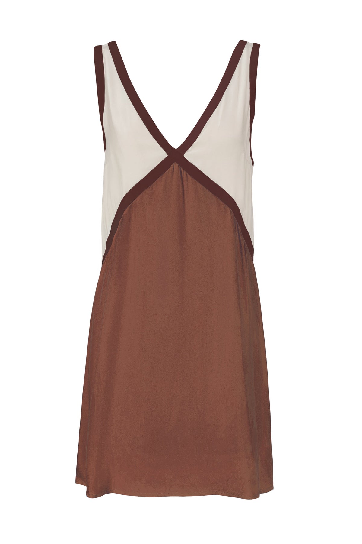 THE ADRIANA CUPRO MINI DRESS