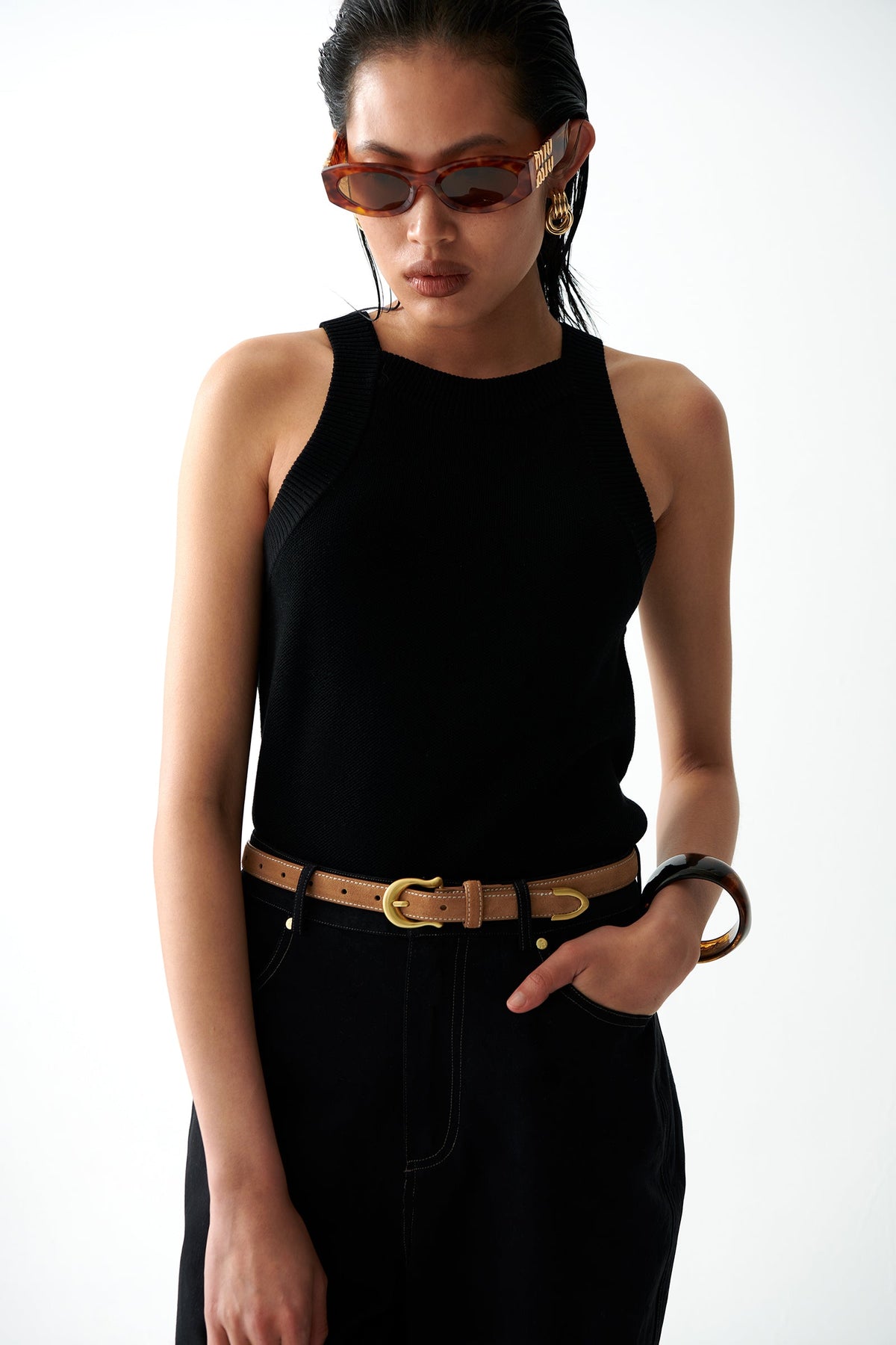 THE TASH TENCEL KNIT TANK