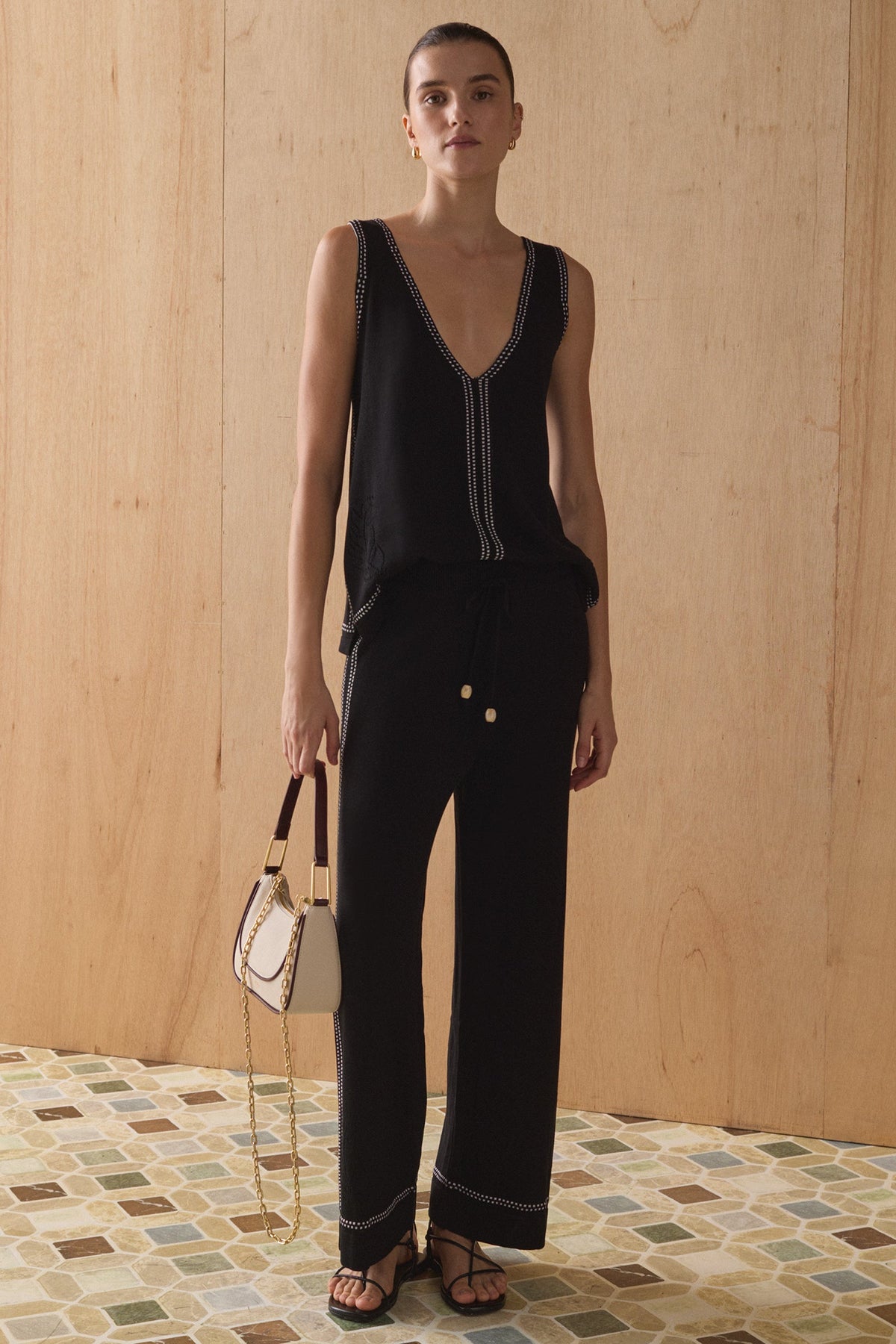 THE LAWRENCE TENCEL KNIT PANTS