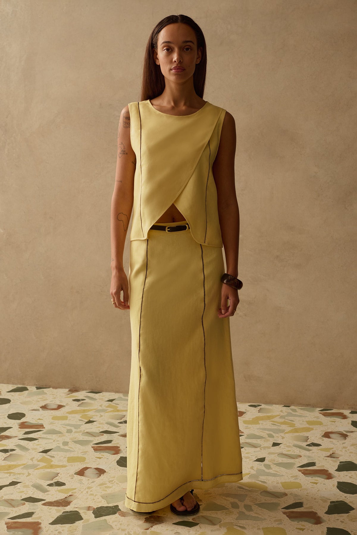 THE NANCY LINEN TOP