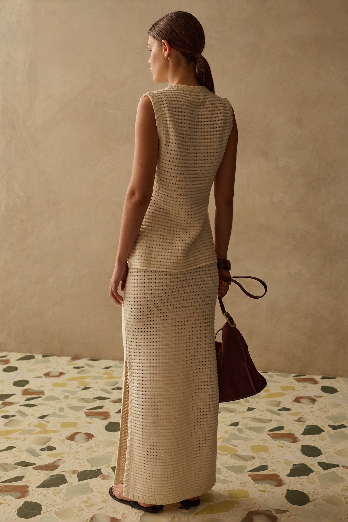 THE THEA COTTON KNIT VEST