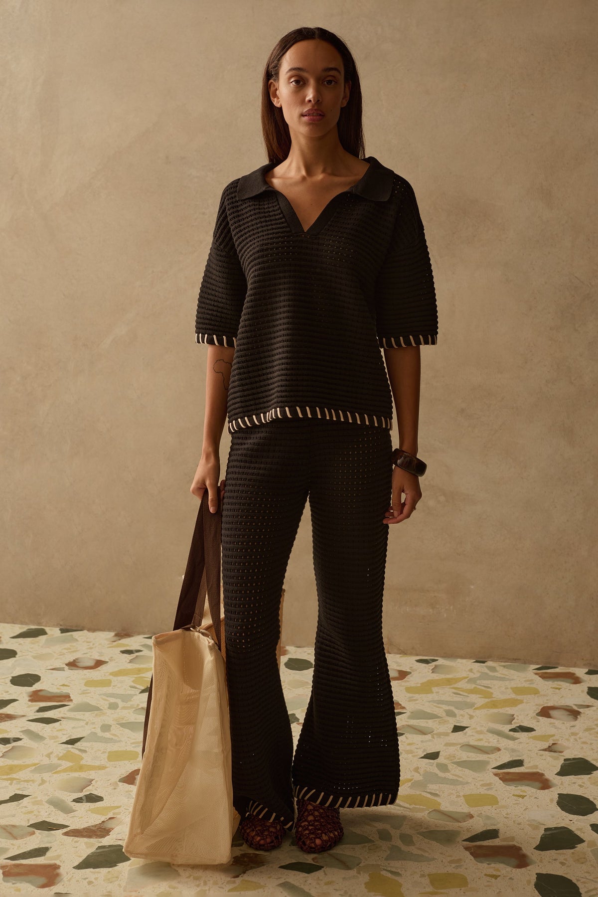 THE ZARNI COTTON KNIT SHIRT