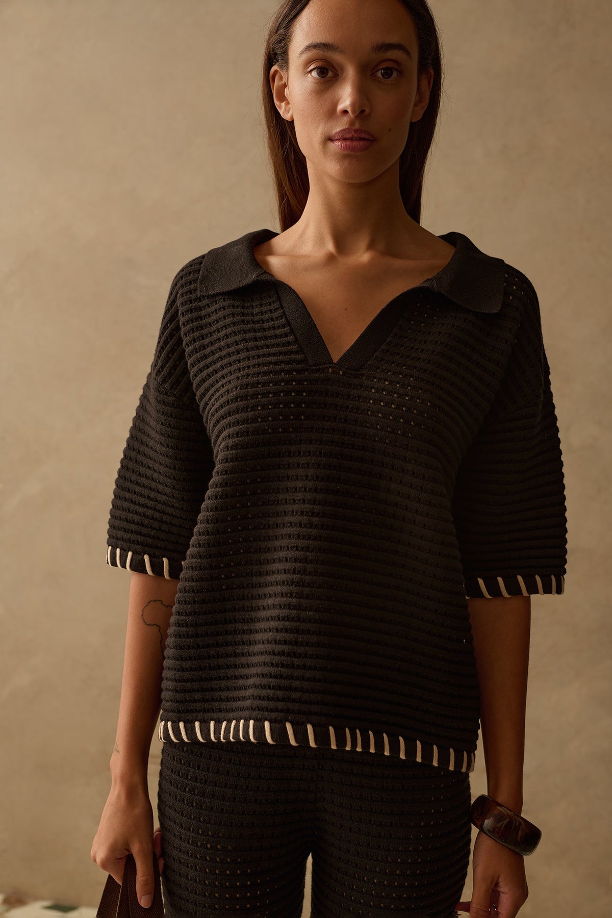 THE ZARNI COTTON KNIT SHIRT