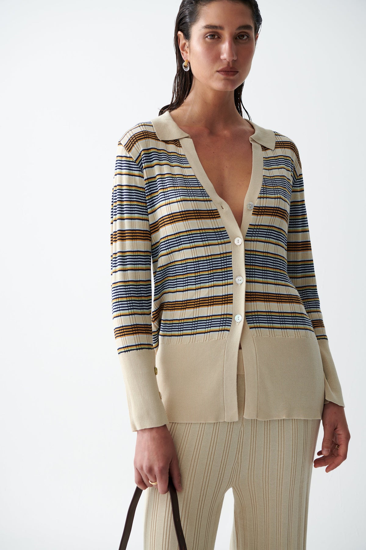 THE ZILLA TENCEL KNIT CARDIGAN