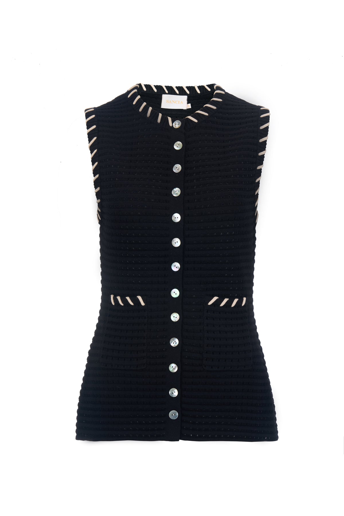 THE THEA COTTON KNIT VEST