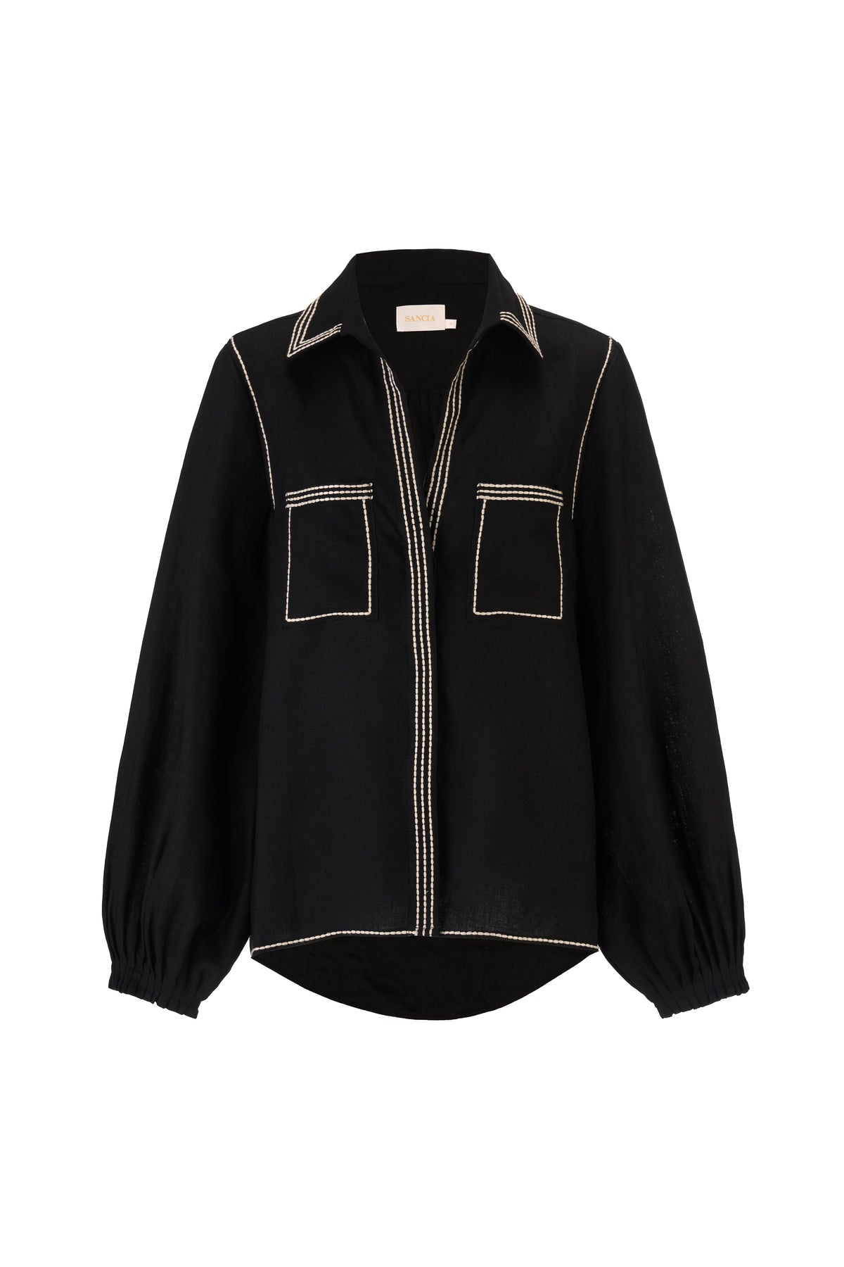 THE SABRINA LINEN SHIRT